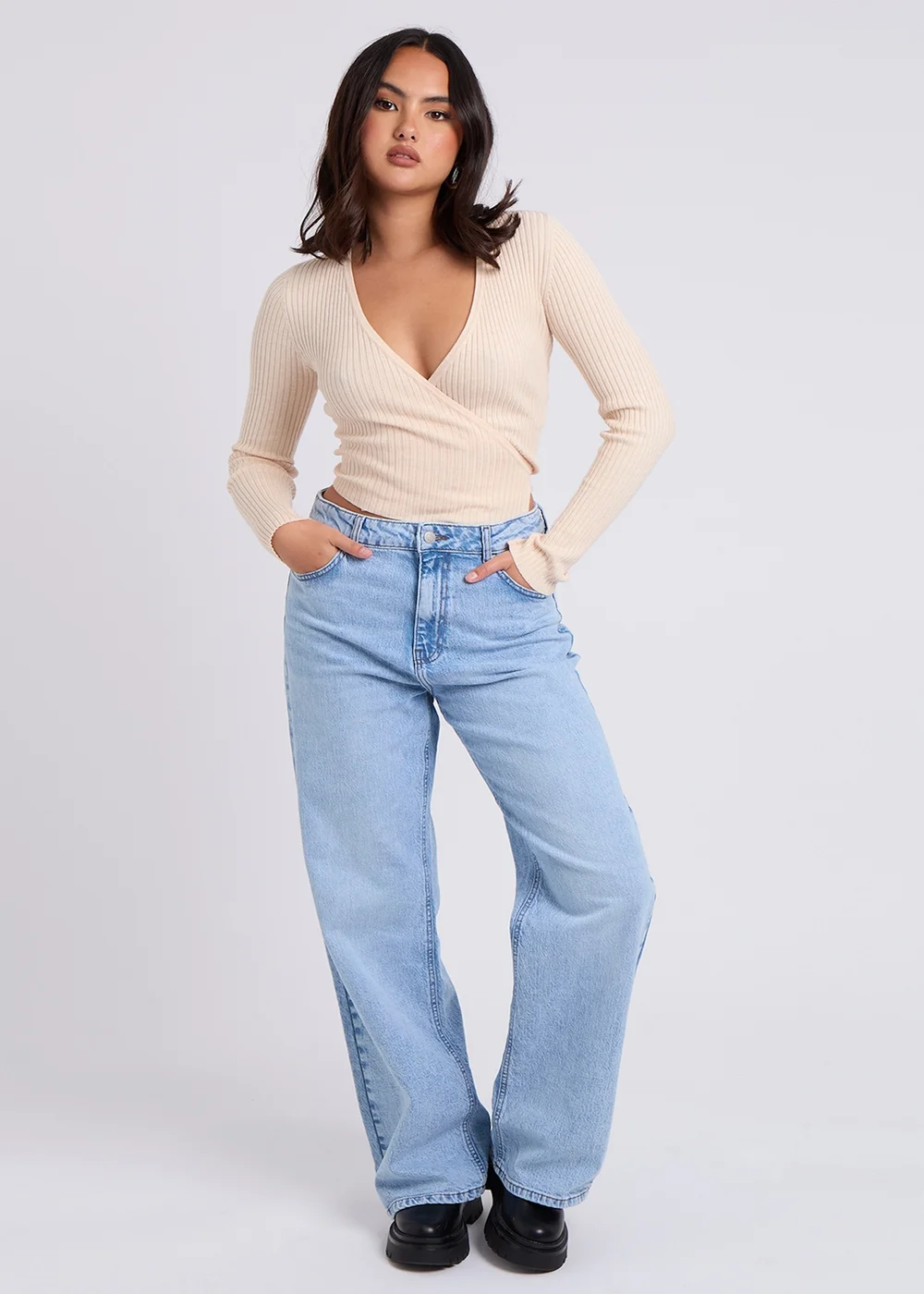 Urban Bliss Cream Ballet Wrap Cardigan - 8 Image 1