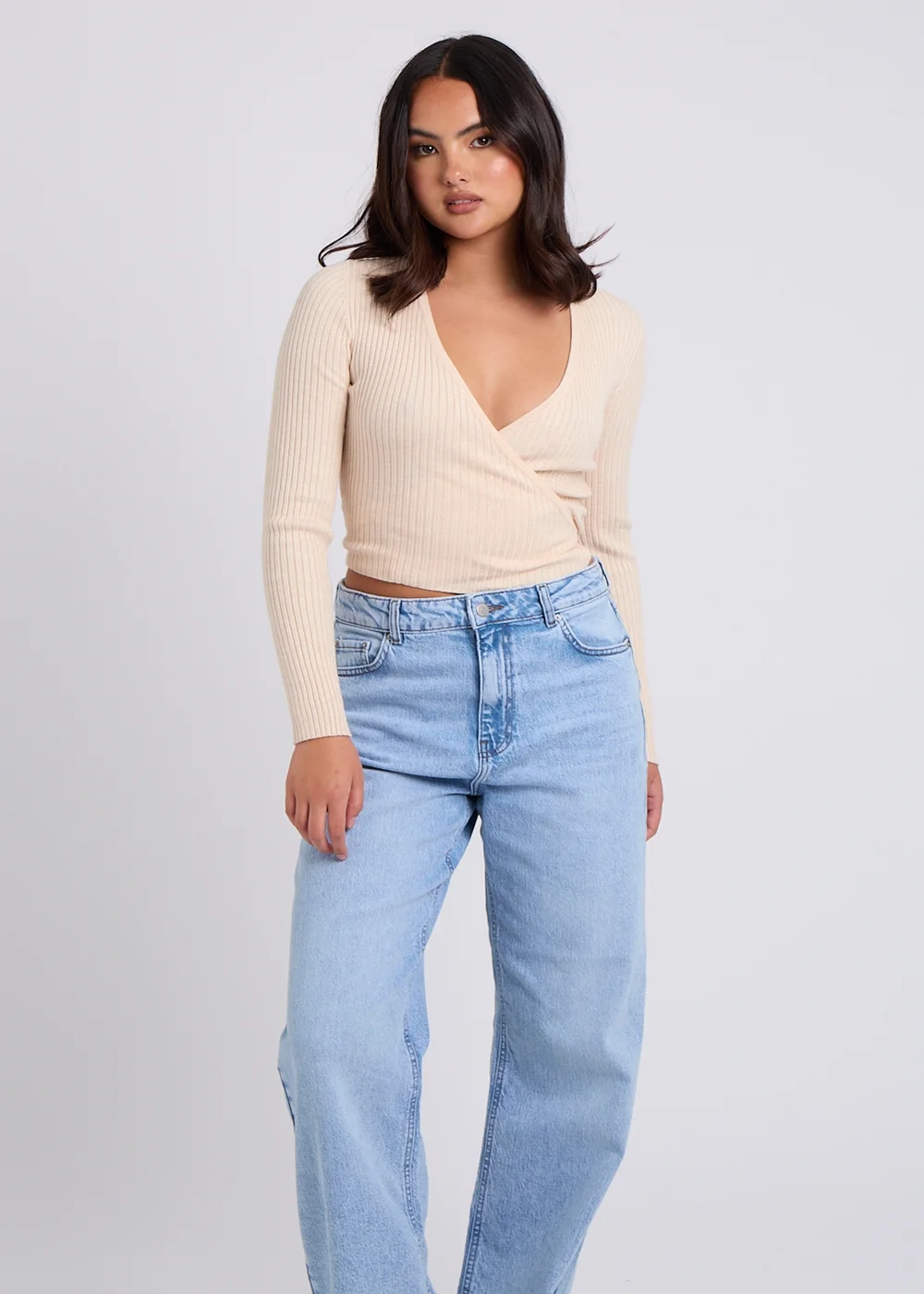 Urban Bliss Cream Ballet Wrap Cardigan - 8 Image 4