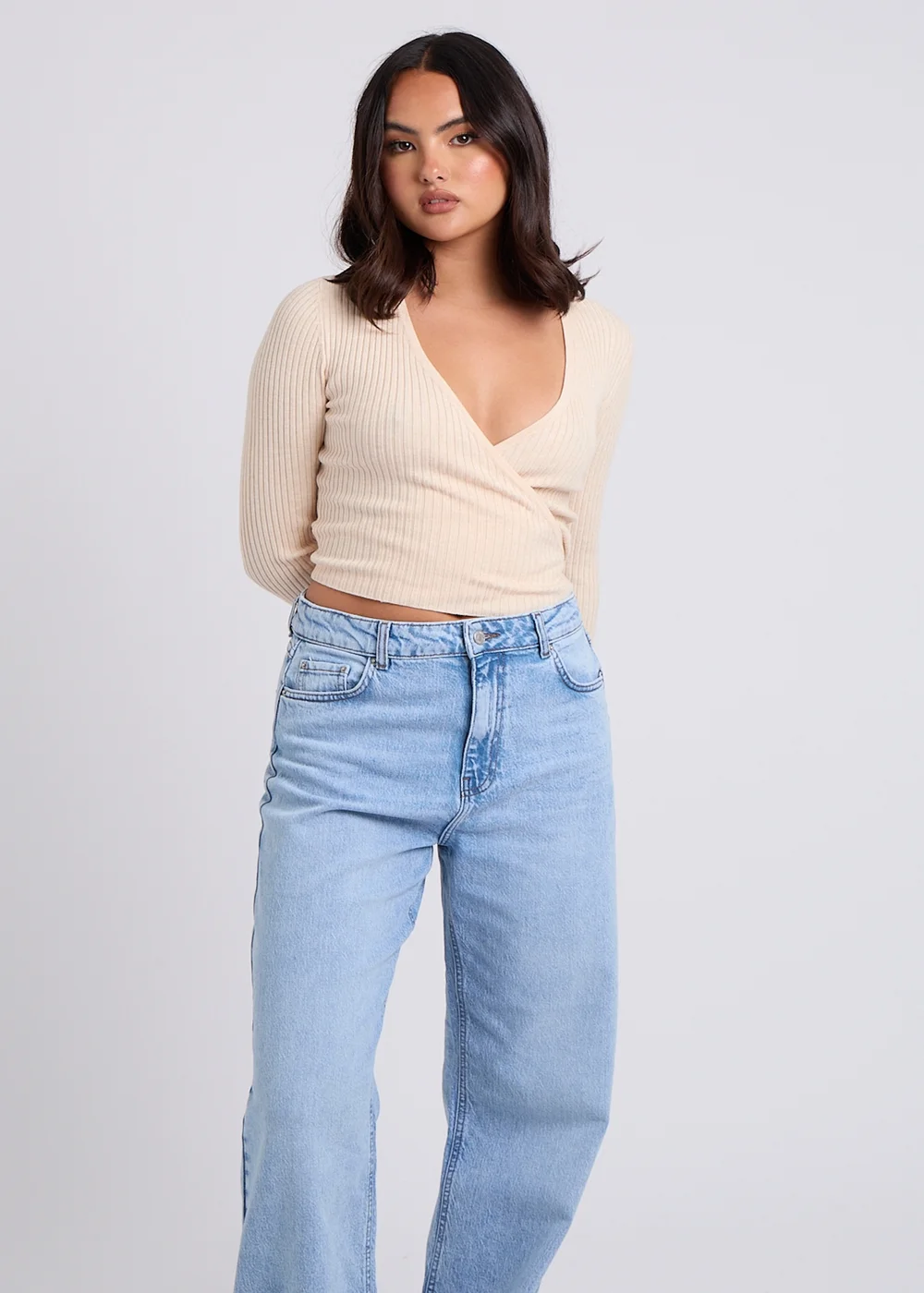 Urban Bliss Cream Ballet Wrap Cardigan - 8 Image 3