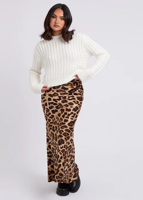 Urban Bliss Cream Zig Zag Cable Jumper - S Image 3