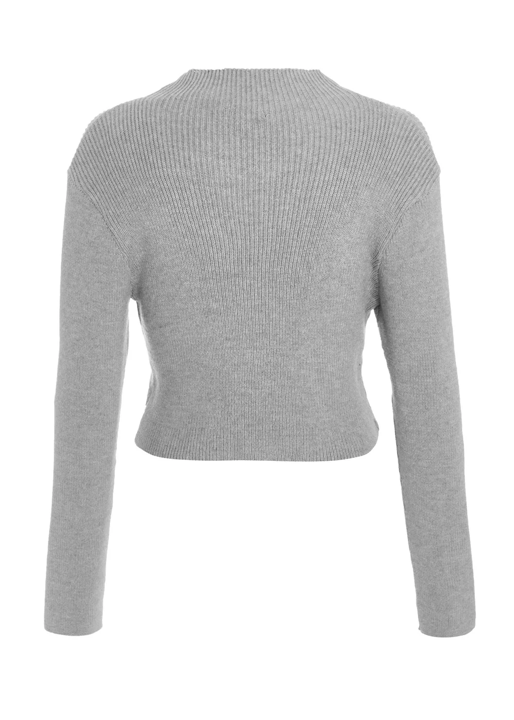 Quiz Grey Knit Turtle Neck Jumper - S Image 5