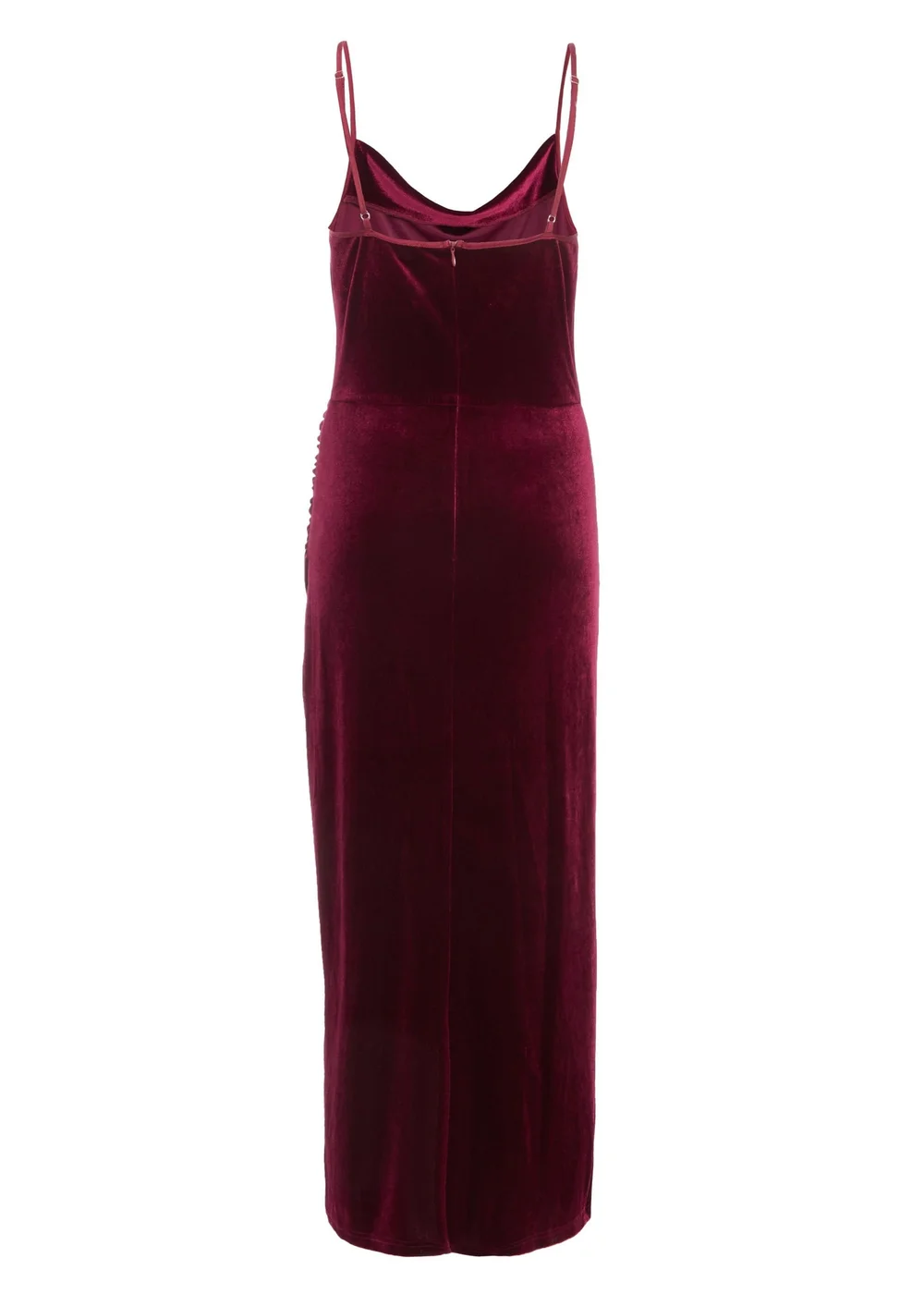 Quiz Red Petite Cowl Neck Midaxi Dress - 6 Image 5