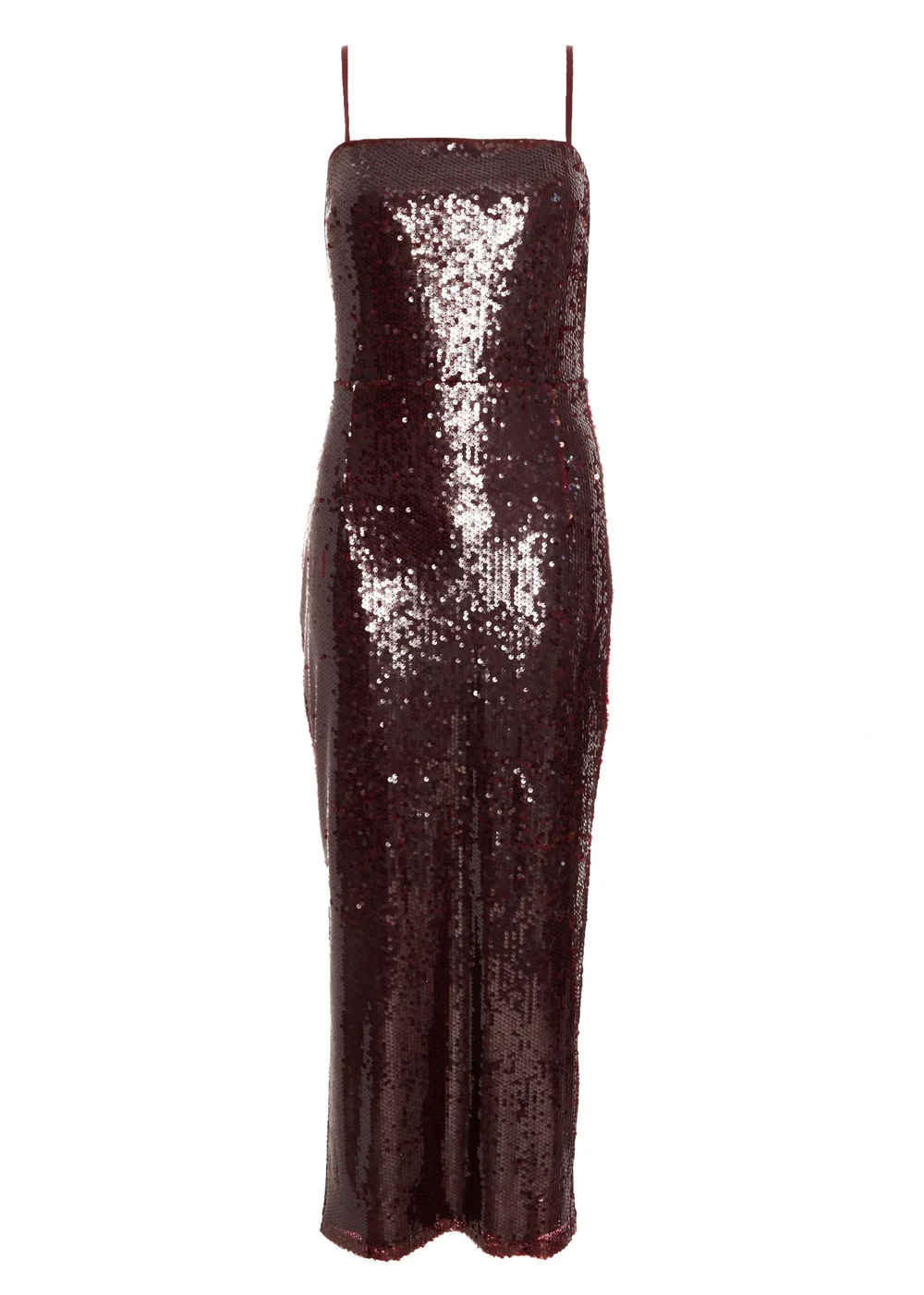 Quiz Red Sequin Midaxi Dress - 6 Image 4