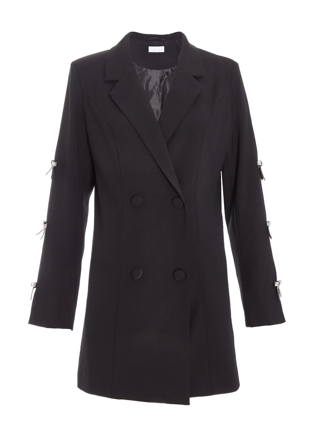 Quiz Black Bow Detail Blazer Dress - 6 Image 4