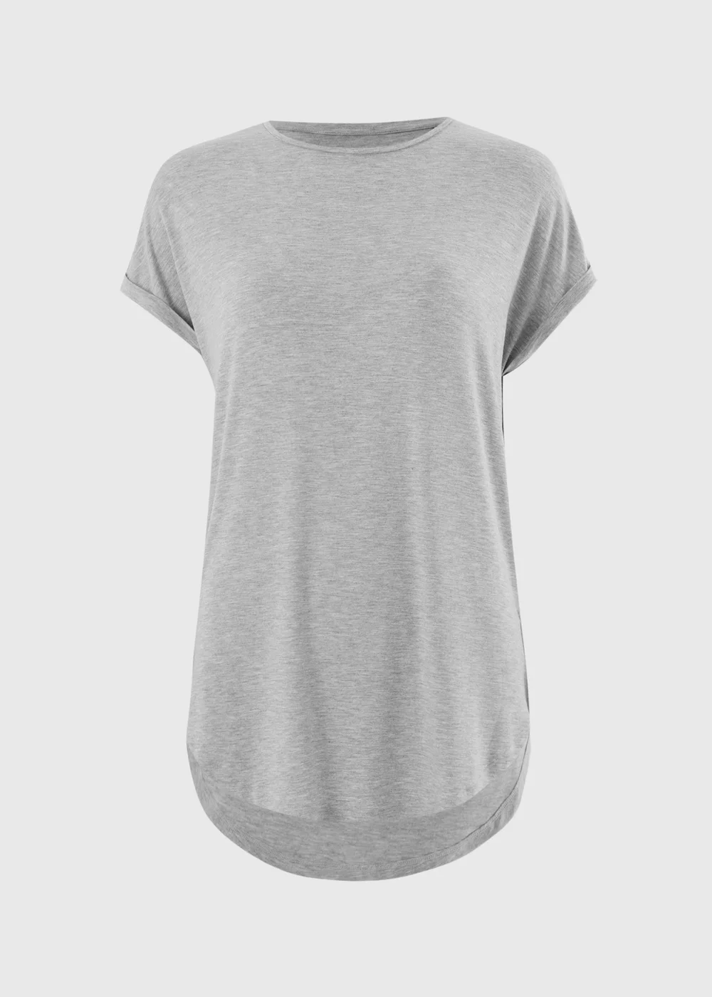 Grey Longline T-Shirt - S Image 4