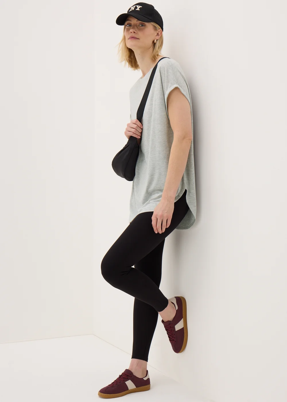 Grey Longline T-Shirt - S Image 1