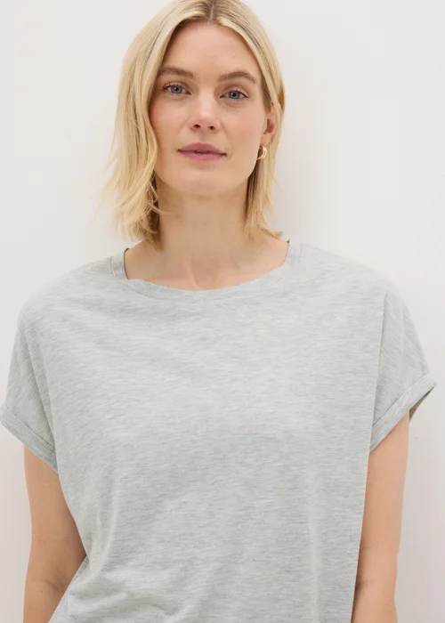 Grey Longline T-Shirt - S Image 3