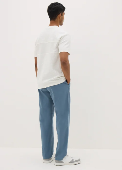 Blue Straight Fit Chinos - 30 Waist Regular Image 2
