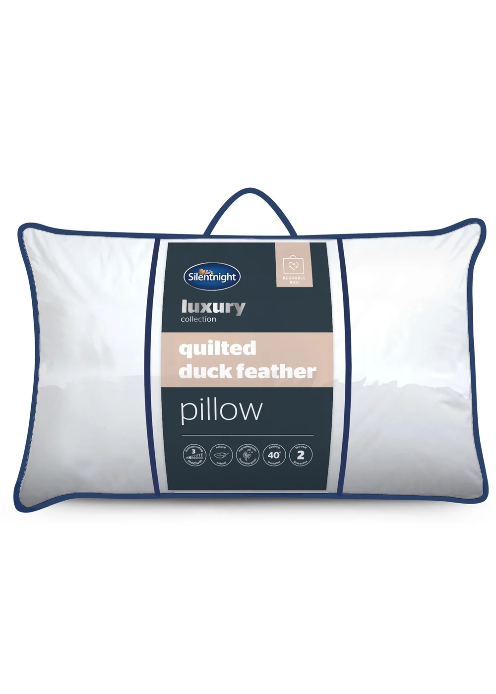 Silentnight Quilted Feather Pillow Image 1