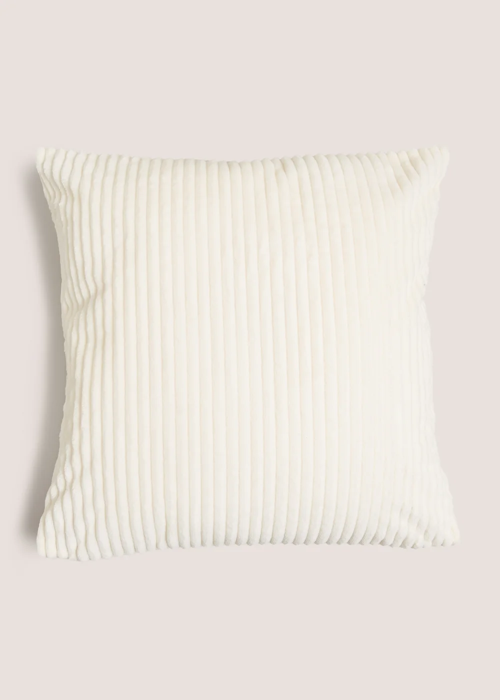 Cream Ribbed Cushion Cover Image 1