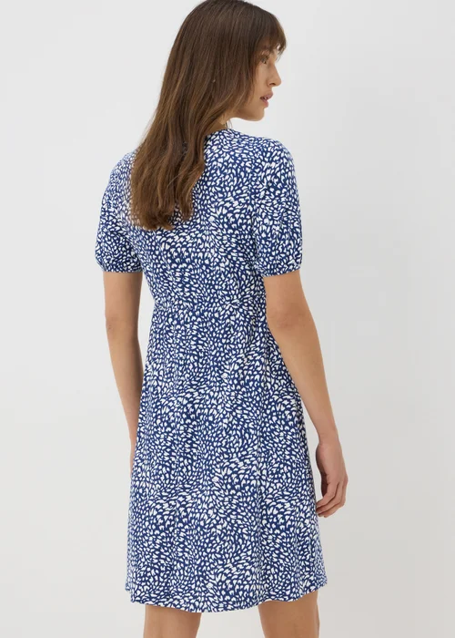 Blue Ditsy Floral Mini Dress - 8 Image 2