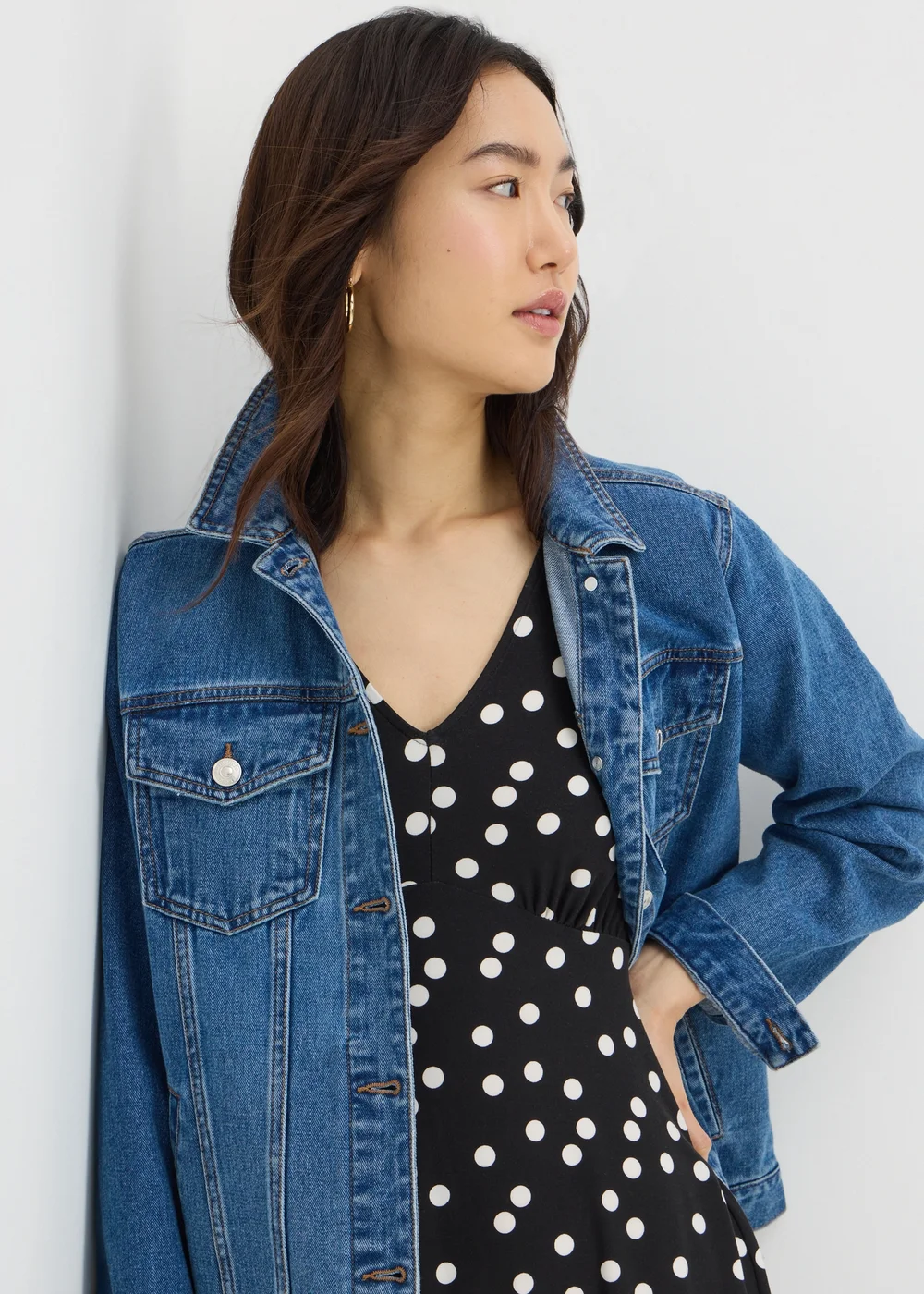 Black Spot Mini Tea Dress - 8 Image 3