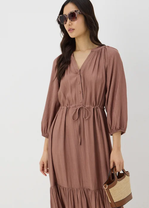 Stone Raglan Midi Shirt Dress - 8 Image 1