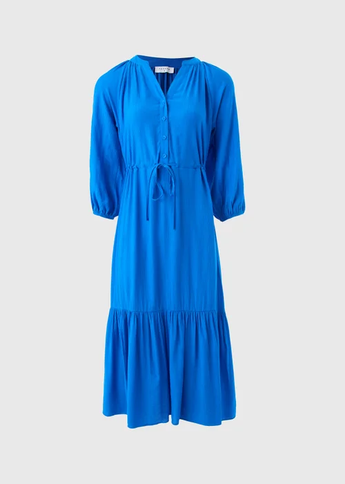 Blue Raglan Midi Shirt Dress - 8 Image 3