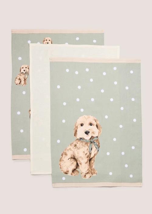 3 Pack Cockapoo Tea Towels Image 1