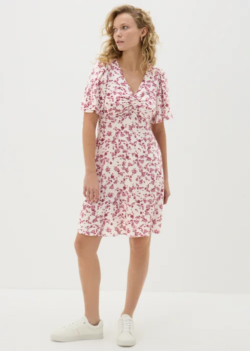 Papaya Petite Pink Ditsy Floral Mini Dress - 6 Image 1