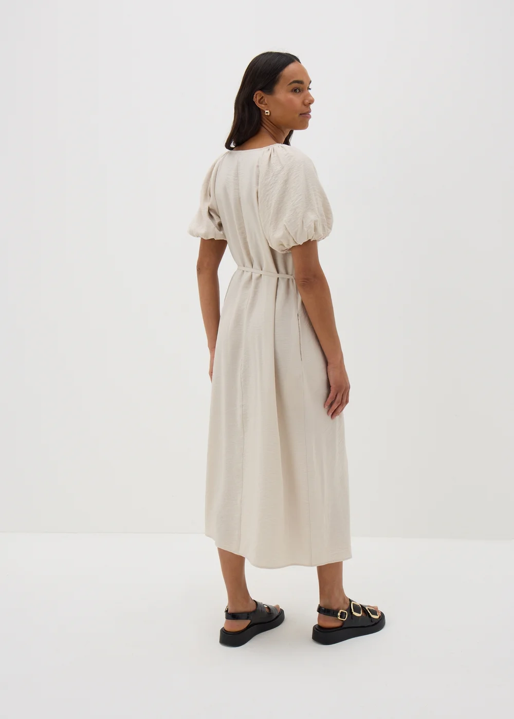Papaya Petite Stone Tie Midi Dress - Size 6 Image 2