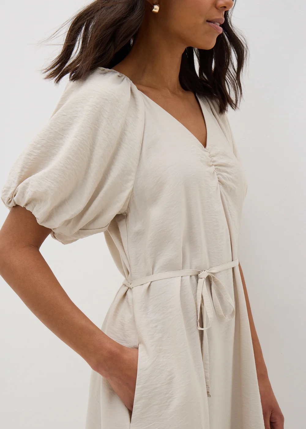 Papaya Petite Stone Tie Midi Dress - Size 6 Image 3