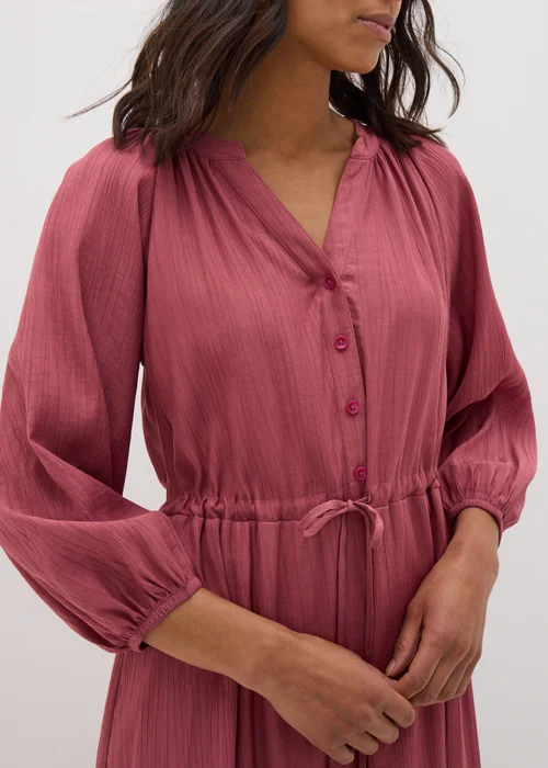 Papaya Petite Pink Raglan Shirt Midi Dress - 6 Image 3