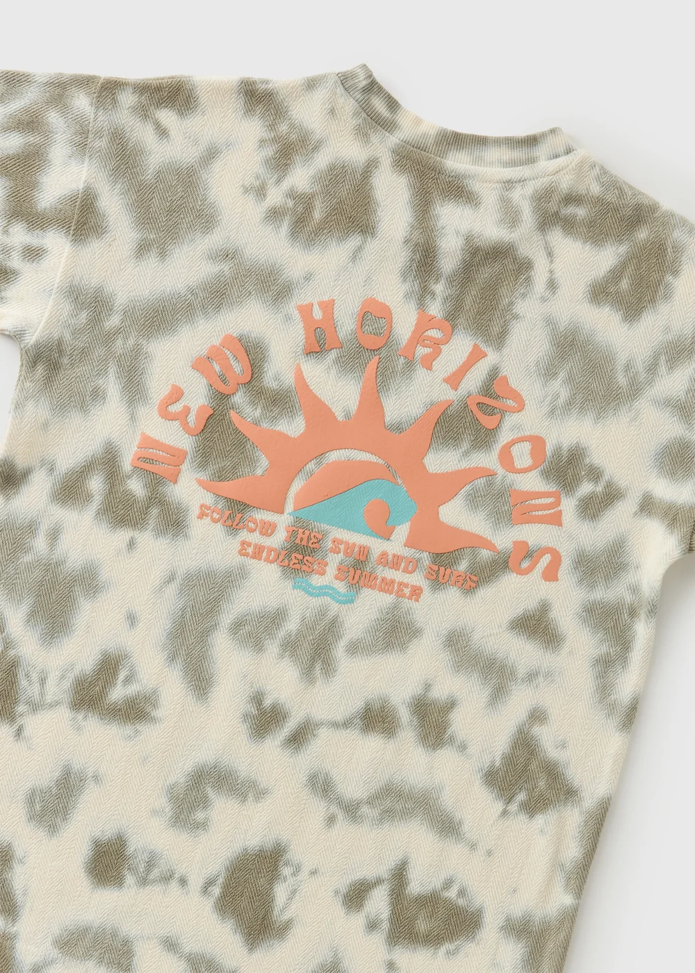 Boys White Tie Dye T-Shirt (7-15yrs) - 7 Yrs Image 2