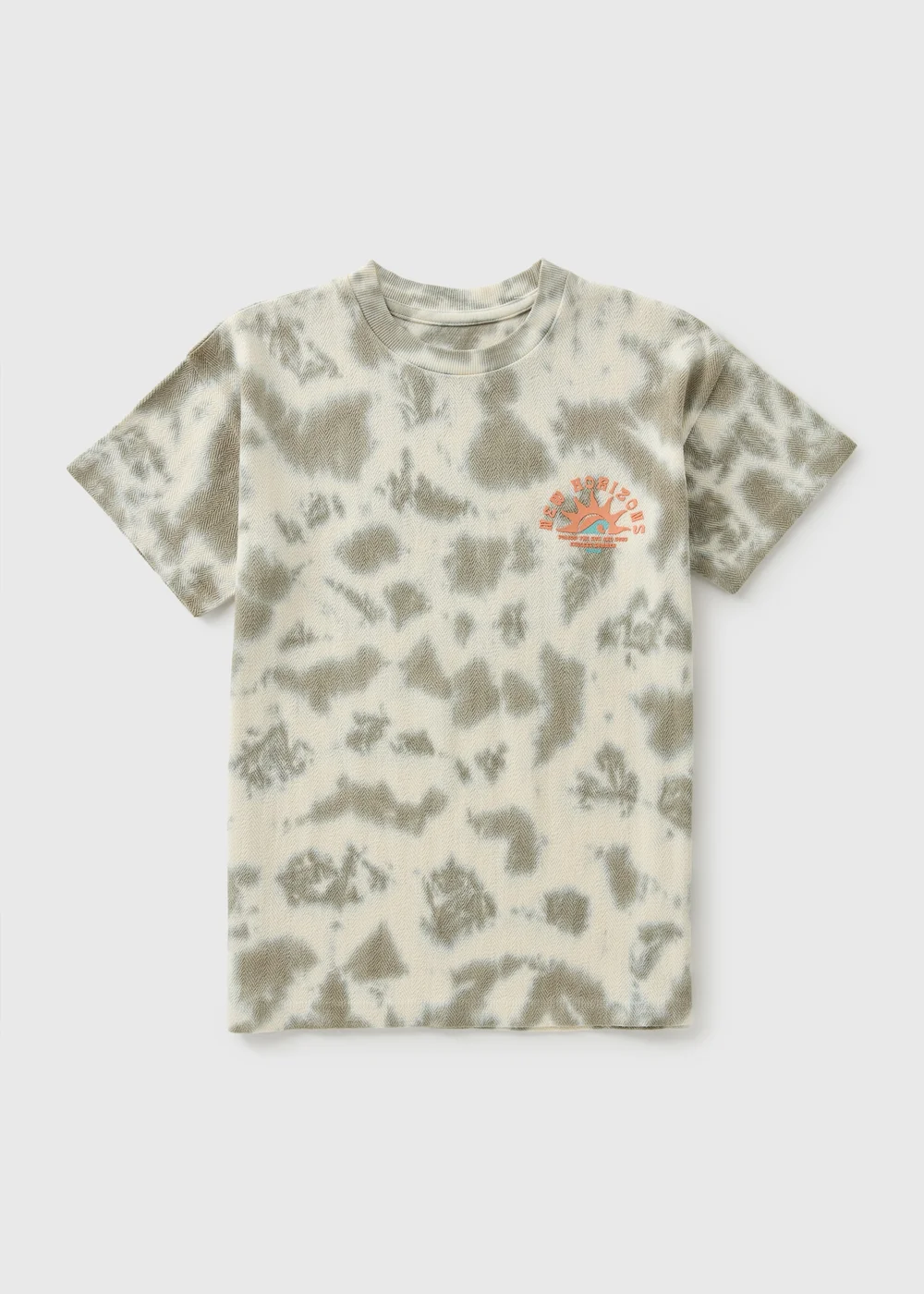 Boys White Tie Dye T-Shirt (7-15yrs) - 7 Yrs Image 1