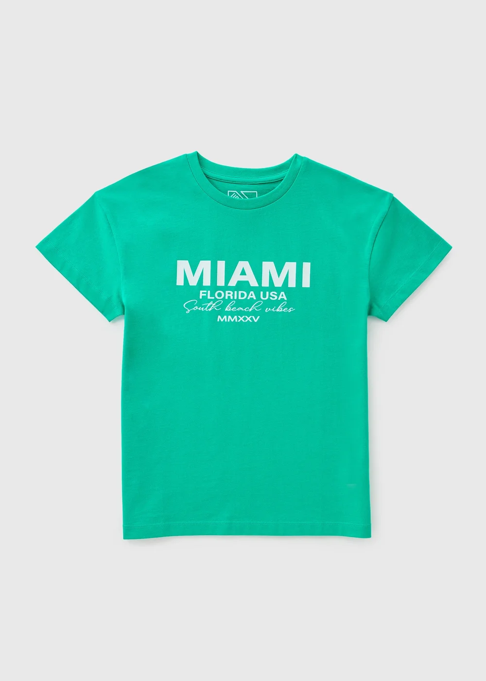 Boys Green Miami T-Shirt (7-15yrs) - 7 Yrs Image 1