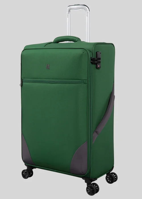 IT Luggage Green Soft Suitcase - Medium Image 3