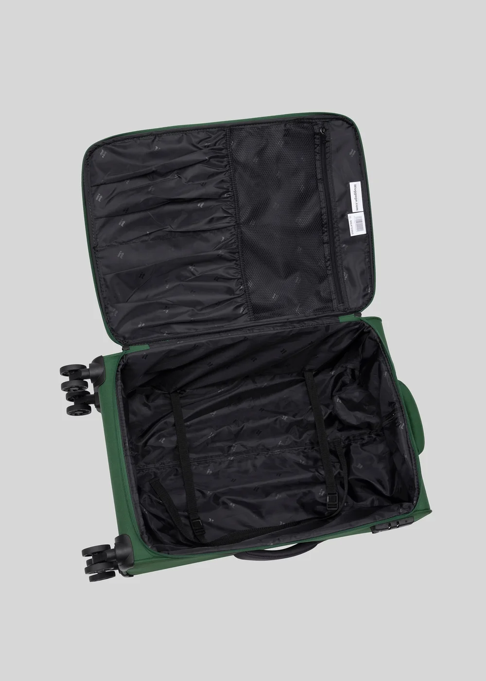 IT Luggage Green Soft Suitcase - Medium Image 2