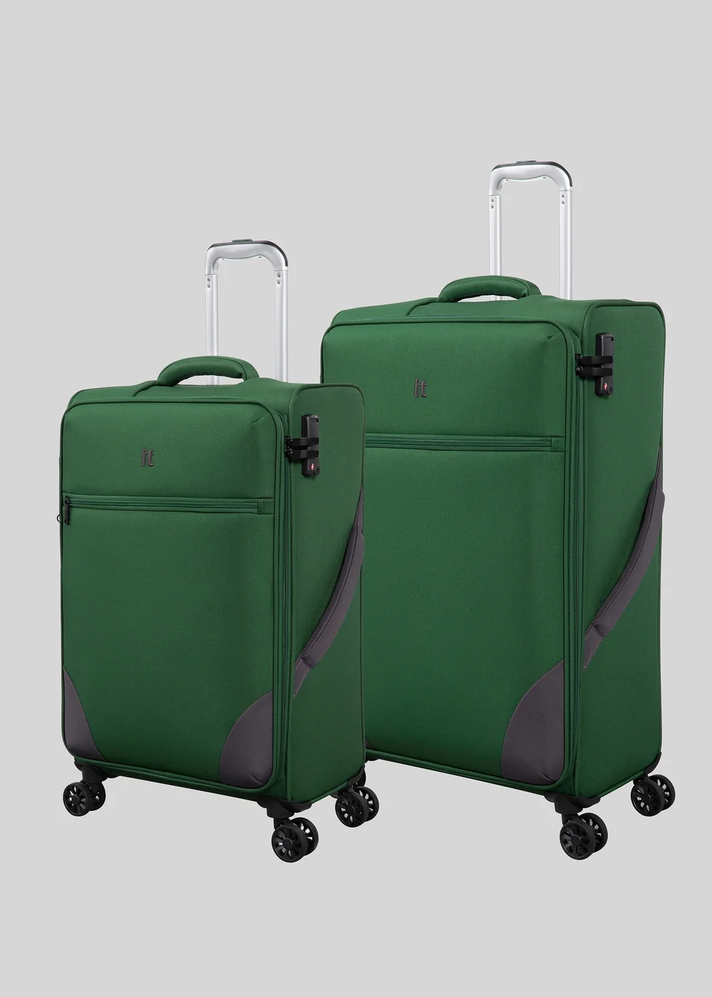 IT Luggage Green Soft Suitcase - Medium Image 1