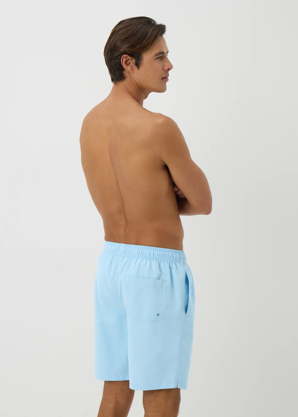 Light Blue Long Swim Shorts - XS Image 2