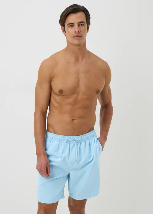 Light Blue Long Swim Shorts - XS Image 1