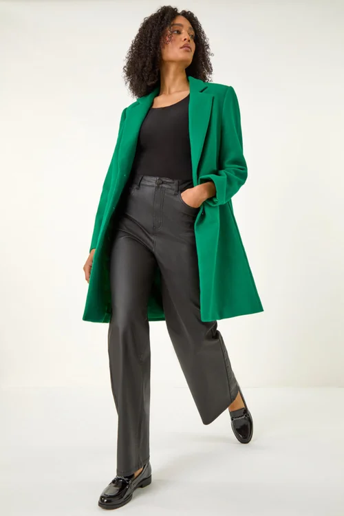 Roman Green Tailored Single Breasted Coat - 10 Image 2