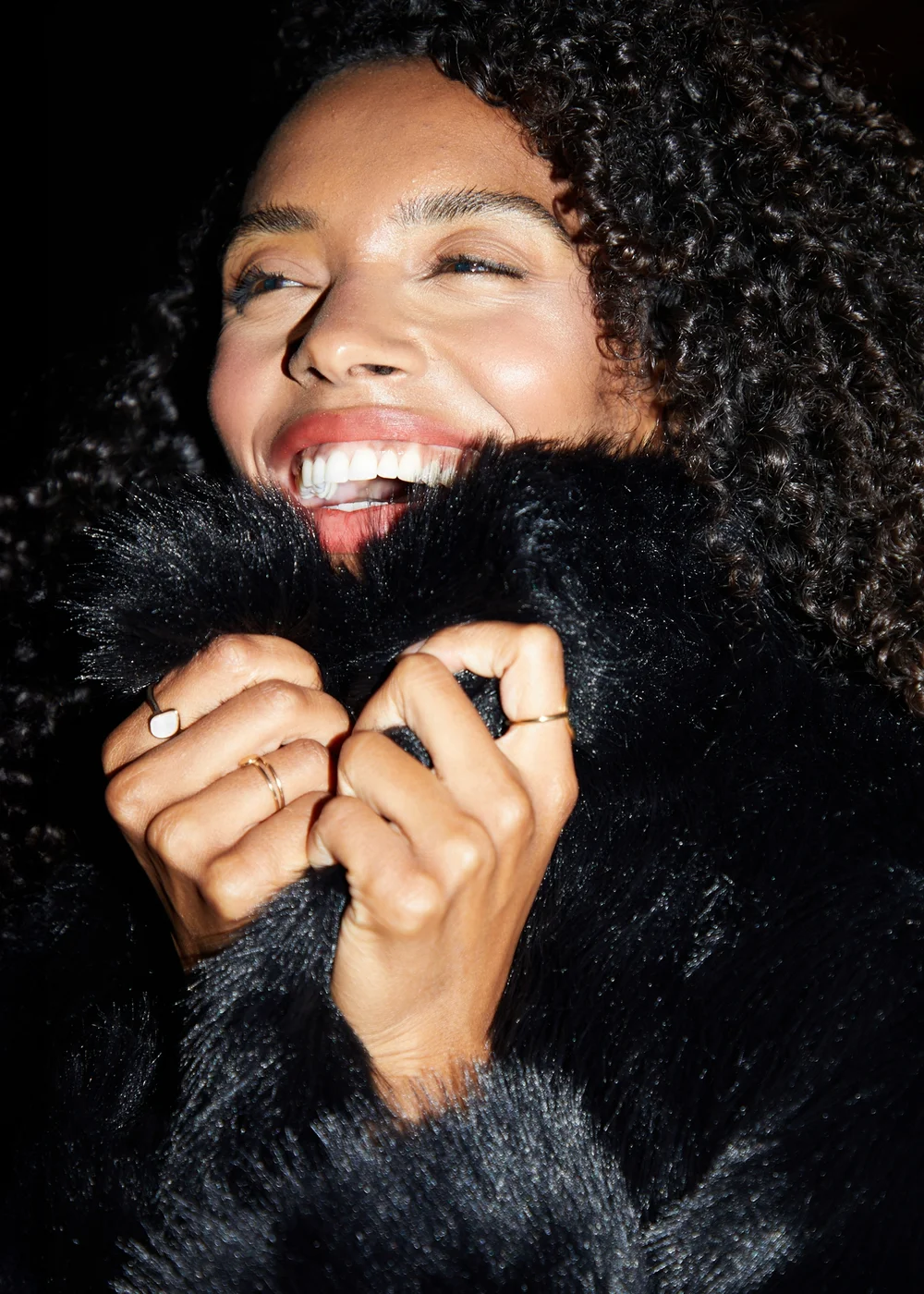 Threadbare Black Paddington Cropped Faux Fur Coat - 8 Image 4