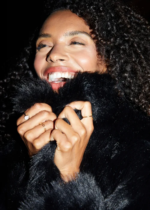Threadbare Black Paddington Cropped Faux Fur Coat - 8 Image 4