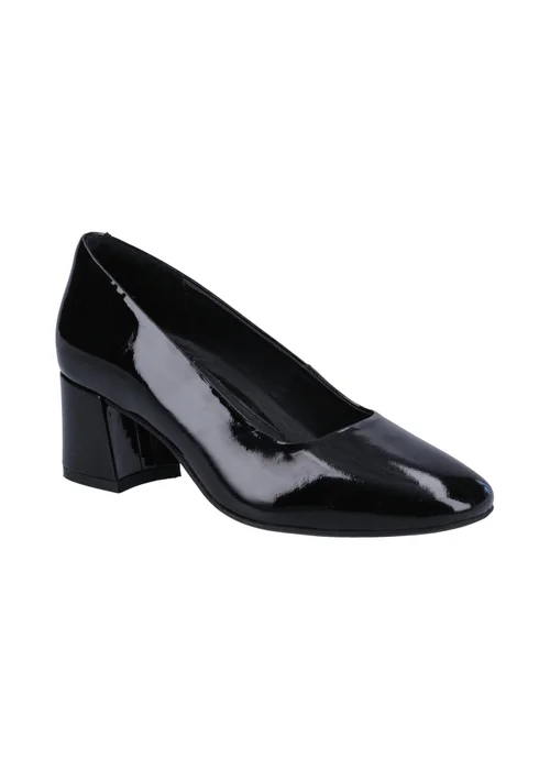 Hush Puppies Black Alicia Patent Court Shoe - 3 Image 2