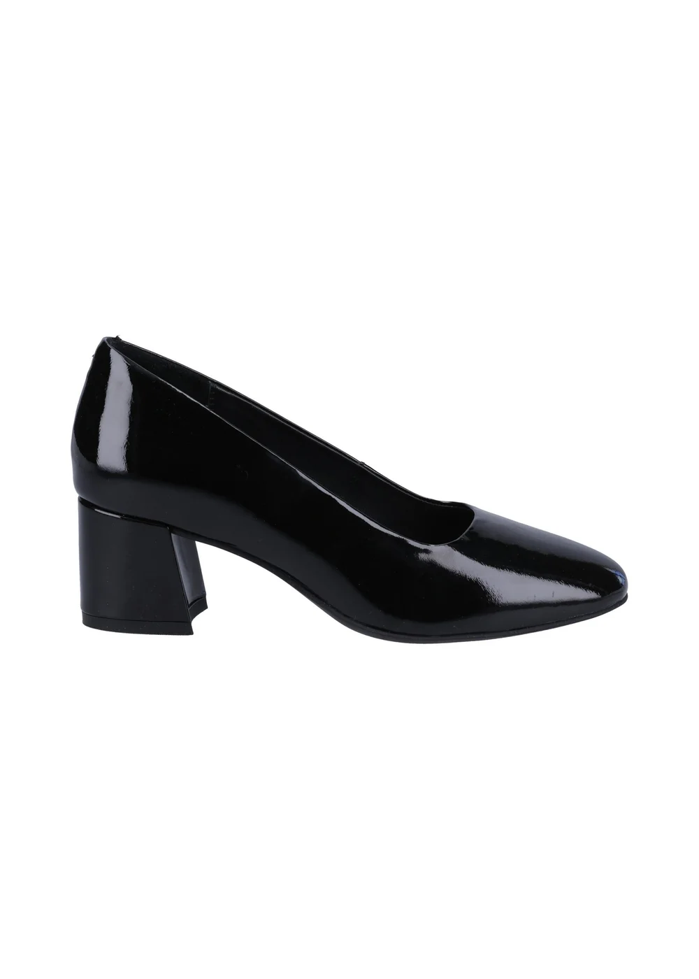 Hush Puppies Black Alicia Patent Court Shoe - 3 Image 1