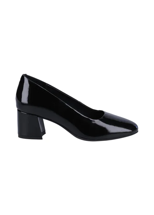 Hush Puppies Black Alicia Patent Court Shoe - 3 Image 1