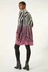 Roman Plum Metallic Zebra Print Fluffy Cardigan - Size 18 Image 4