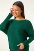 Roman Green Soft Ribbed Stretch Knit Jumper - Size 22 Image 4