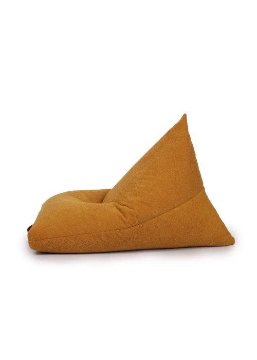 Kaikoo Mustard Boucle Urban Seat Lounger with PVC Handle - One Size Image 2