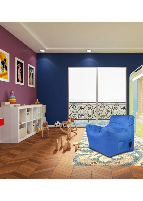 Kaikoo Blue Teenage Chairs with Pockets - One Size Image 5