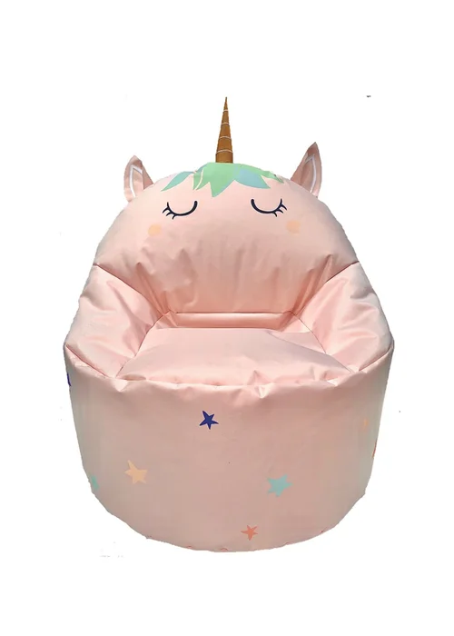 Kaikoo Pink Unicorn Beanbag - One Size Image 1