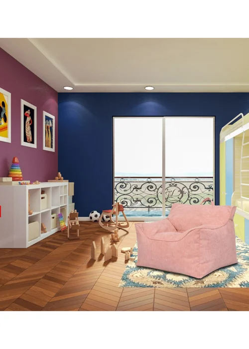 Kaikoo Pink Cord Chair - One Size Image 5