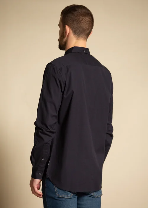 French Connection Navy Cotton Long Sleeve Oxford Shirt - S Image 2