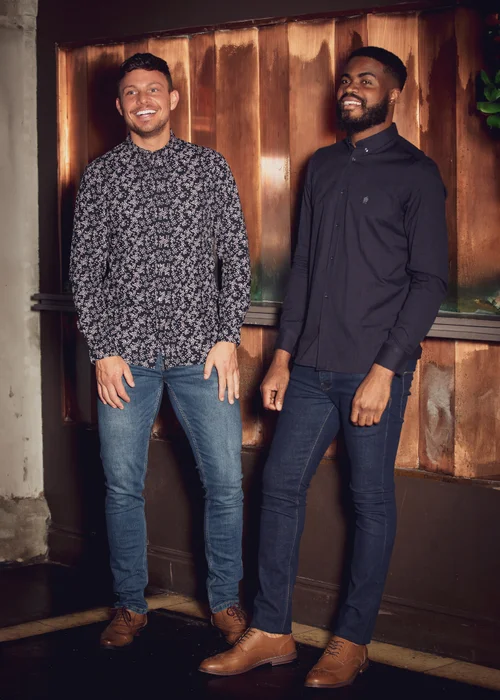 French Connection Navy Cotton Long Sleeve Oxford Shirt - S Image 5