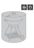 Charles Bentley Black BBQ Premium Polyester Canvas Waterproof Kettle BBQ Cover - One Size Image 3