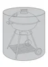 Charles Bentley Black BBQ Premium Polyester Canvas Waterproof Kettle BBQ Cover - One Size Image 1