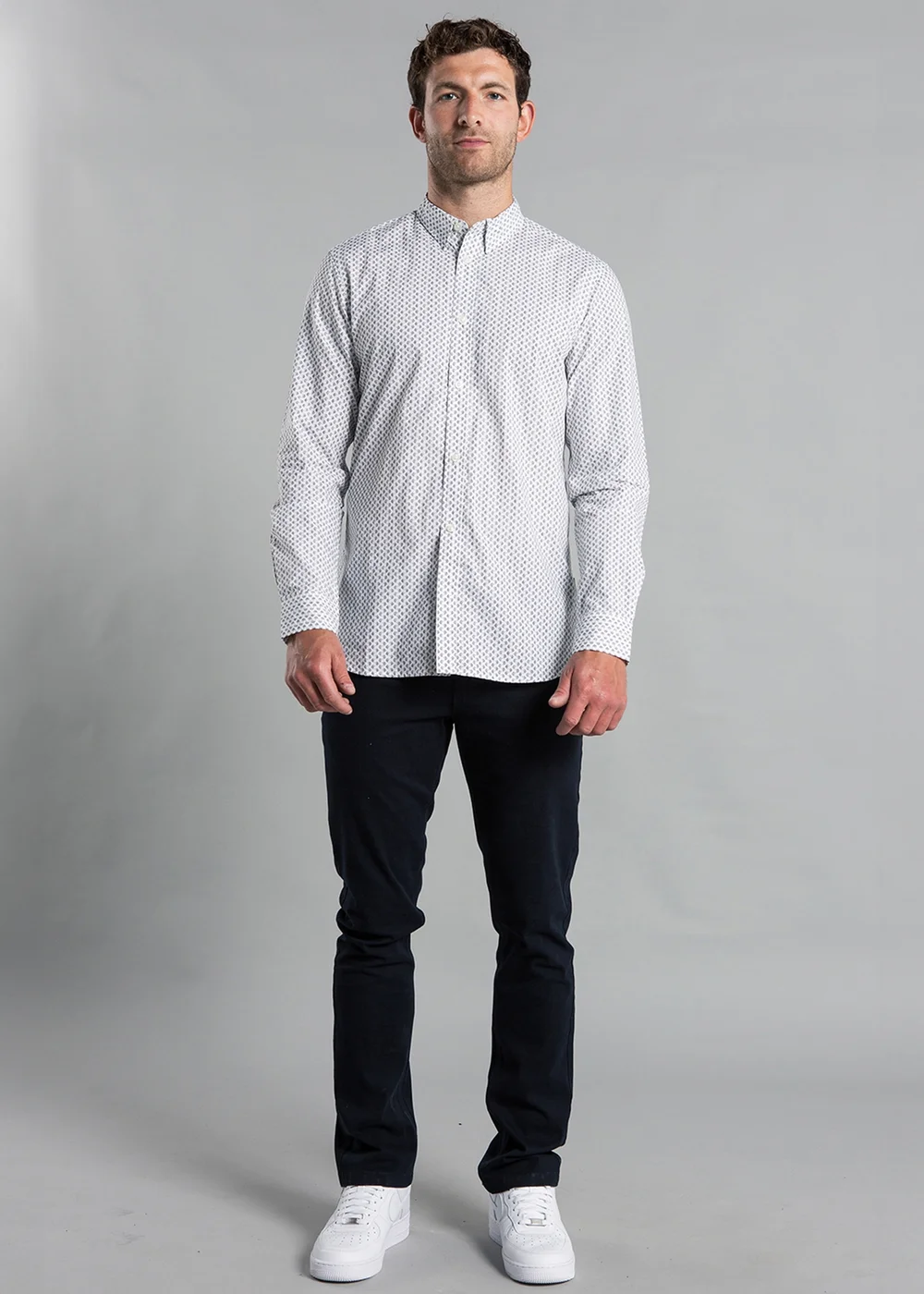 French Connection White Cotton Long Sleeve Floral Shirt - S Image 4