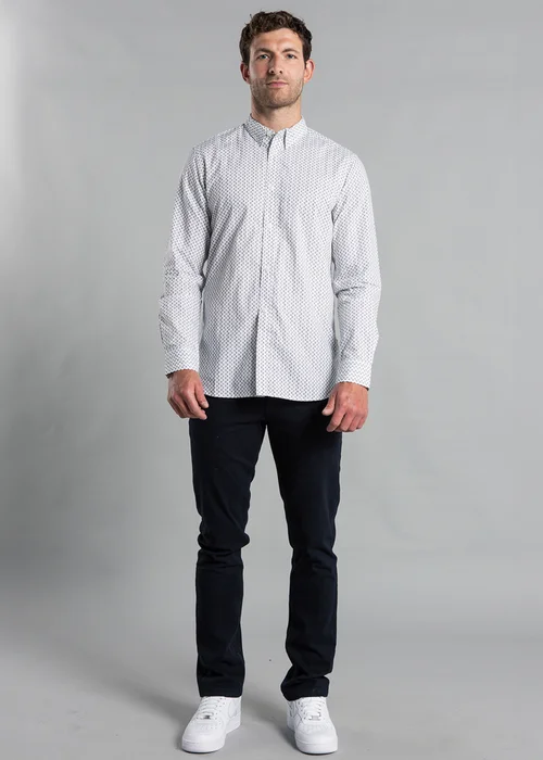 French Connection White Cotton Long Sleeve Floral Shirt - S Image 4
