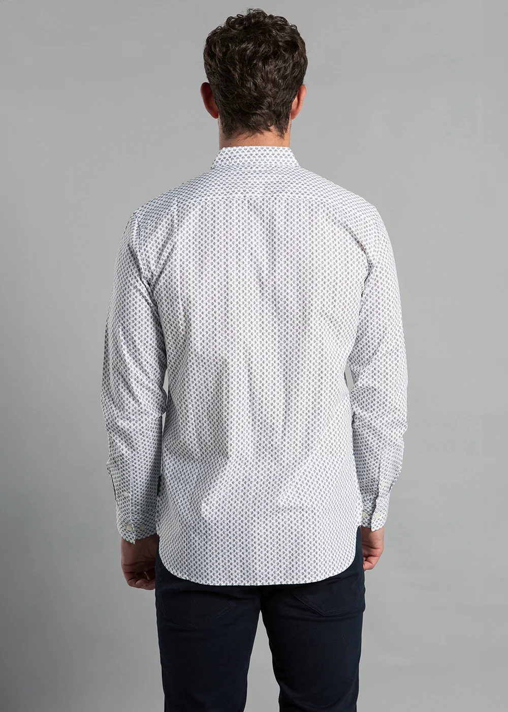 French Connection White Cotton Long Sleeve Floral Shirt - S Image 2